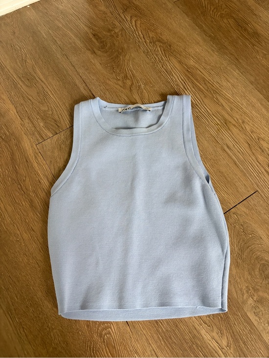 Zara Tops - Zara blue high neck top